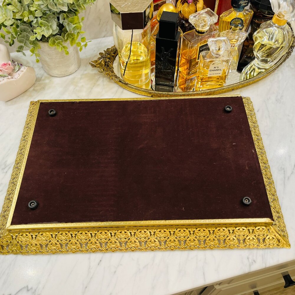 ❌SOLD❌Vintage Hollywood Regency Vanity mirror/tray - Picture 10 of 13